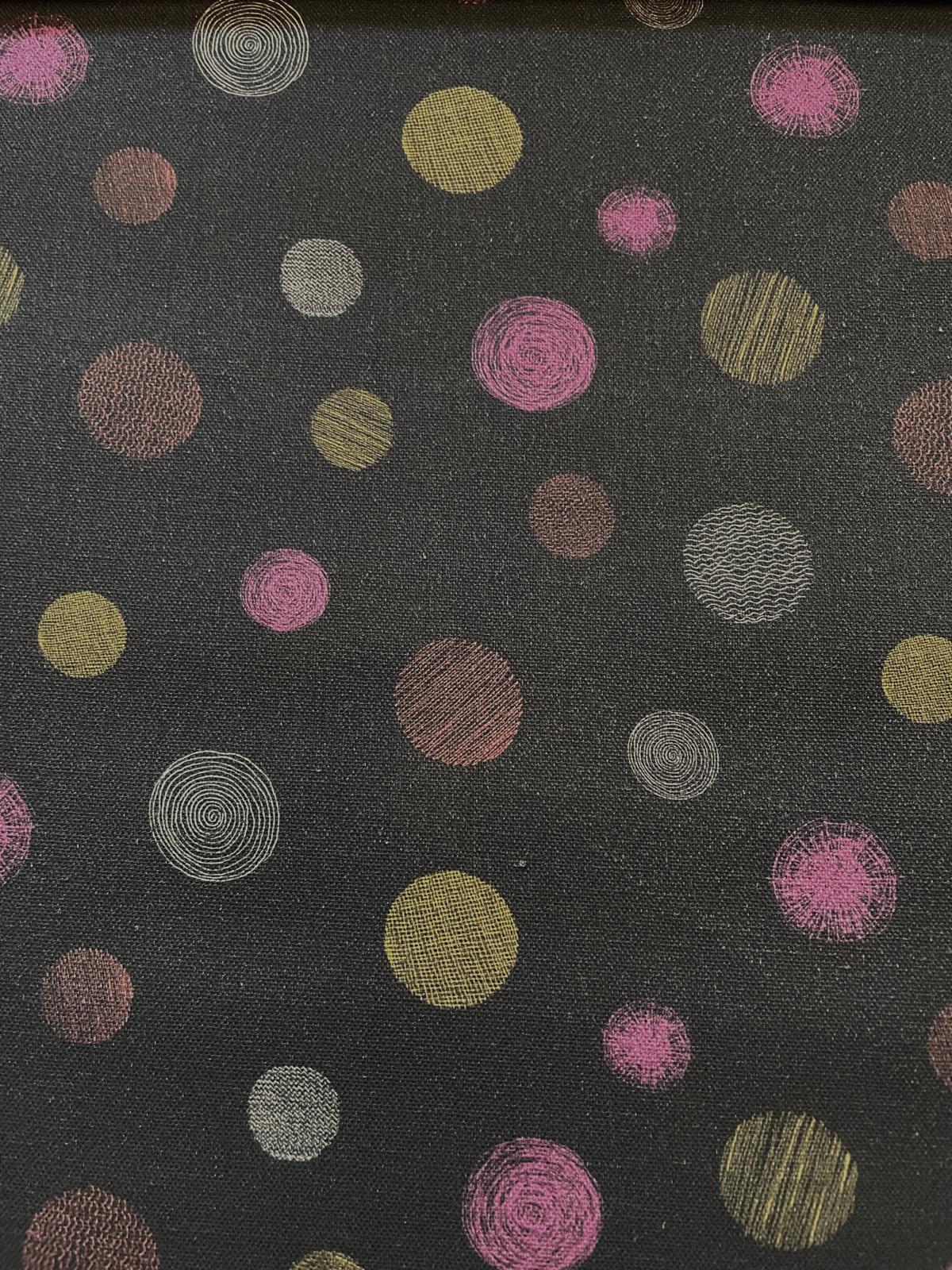 Deko Stoff  mit bunten Punkten